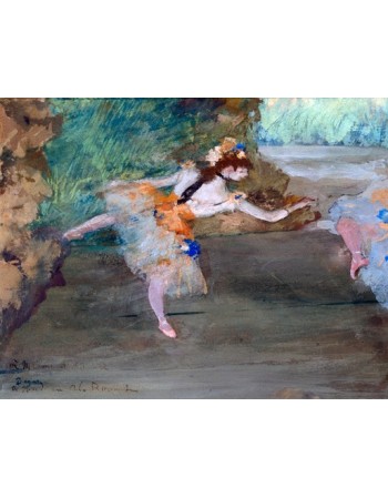 Reprodukcje obrazów Dancer on stage - Edgar Degas