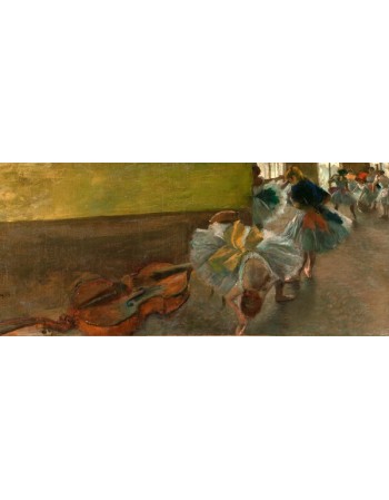 Reprodukcje obrazów Dancers in the Rehearsal Room with a Double Bass - Edgar Degas