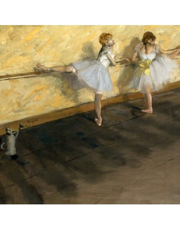 Reprodukcje obrazów Dancers Practicing at the Barre - Edgar Degas