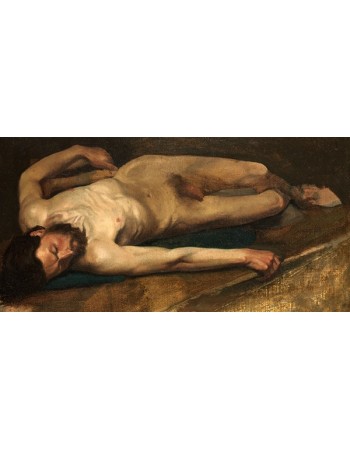 Reprodukcje obrazów Male Nude - Edgar Degas