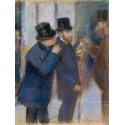 Reprodukcje obrazów Portraits at the Stock Exchange - Edgar Degas