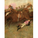 Reprodukcje obrazów Scene from the Steeplechase The Fallen Jockey - Edgar Degas