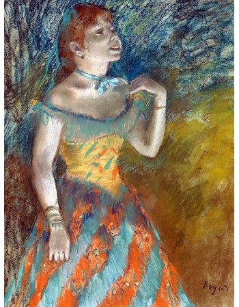 Reprodukcje obrazów The Singer in Green - Edgar Degas