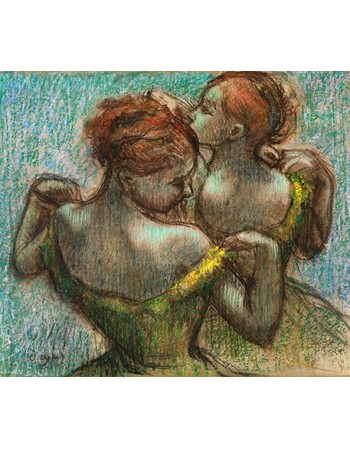 Reprodukcje obrazów Two Dancers, Half-length - Edgar Degas