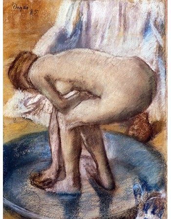 Reprodukcje obrazów Woman Bathing in a Shallow Tub - Edgar Degas