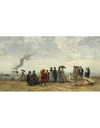 Reprodukcje obrazów Figures on the Beach - Eugene Boudin