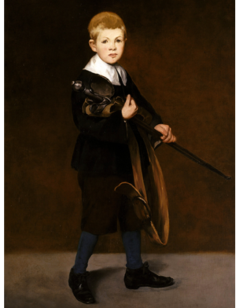 Boy Carrying a Sword
