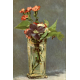 Carnations and Clematis in a Crystal Vase