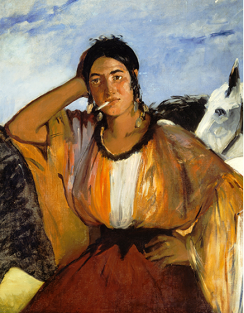 Reprodukcje obrazów Gypsy with a Cigarette - Edouard Manet