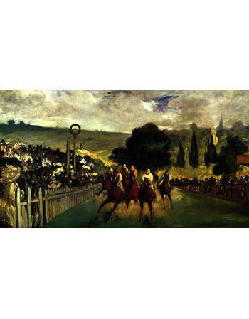 Reprodukcje obrazów The Races at Longchamp - Edouard Manet