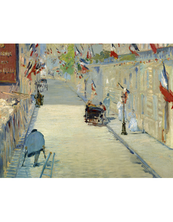 Reprodukcje obrazów The Rue Mosnier with Flags - Edouard Manet
