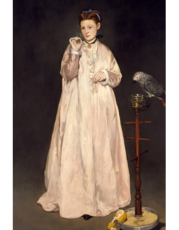 Reprodukcje obrazów Woman with Parrot - Edouard Manet