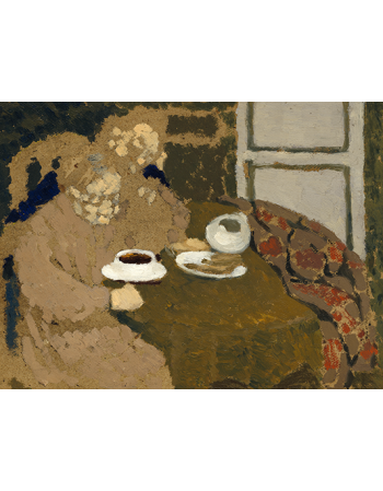 Reprodukcje obrazów Two Women Drinking Coffee - Edouard Vuillard