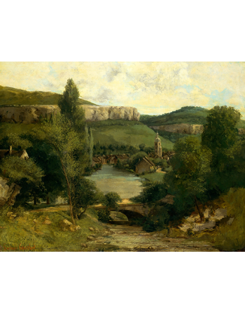 Reprodukcje obrazów View of Ornans - Gustave Courbet