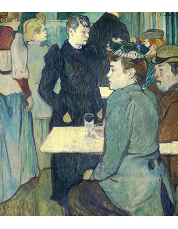 Reprodukcje obrazów A Corner of the Moulin de la Galette - Henri de Toulouse-Lautrec
