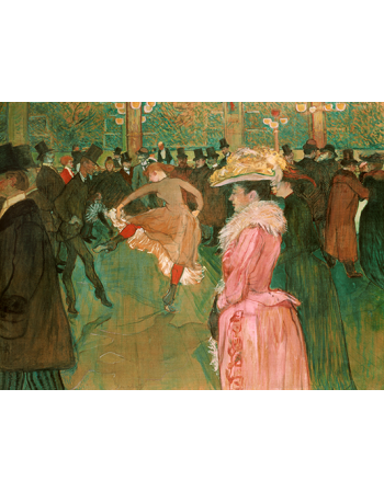 Reprodukcje obrazów At the Moulin Rouge-The Dance - Henri de Toulouse-Lautrec