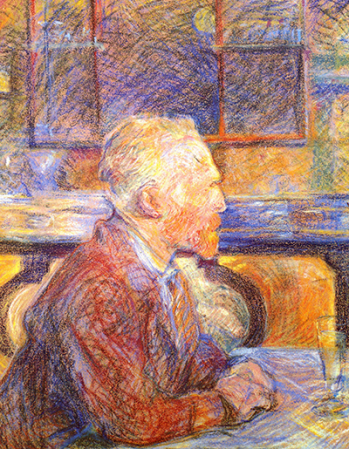 Reprodukcje obrazów Portrait of Vincent van Gogh - Henri de Toulouse-Lautrec
