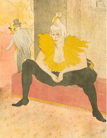 Reprodukcje obrazów Seated Clowness - Henri de Toulouse-Lautrec