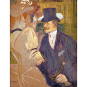 Reprodukcje obrazów The Englishman at the Moulin Rouge - Henri de Toulouse-Lautrec