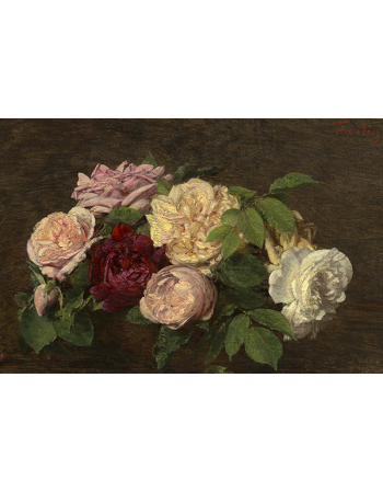 Reprodukcje obrazów Roses de Nice on a Table - Henri Fantin-Latour
