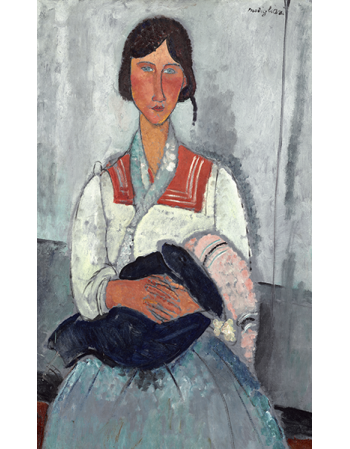 Reprodukcje obrazów Gypsy Woman with Baby - Amadeo Modigliani