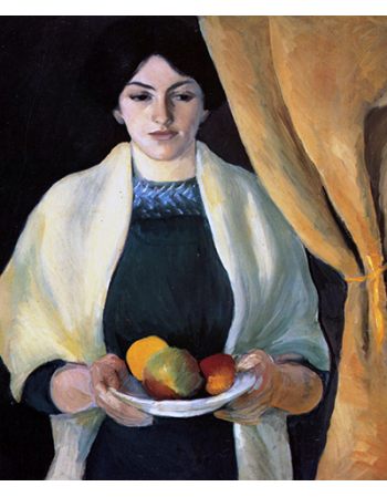 Reprodukcje obrazów Portrait with apples - August Macke