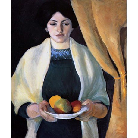 Portrait with apples