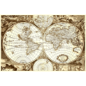 Hondius - Stara Mapa Świata