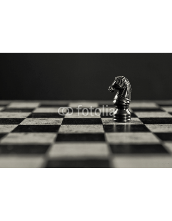 Obraz na płótnie szachownica z koniem