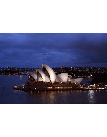 Obraz na płótnie Opera w Sydney nocą