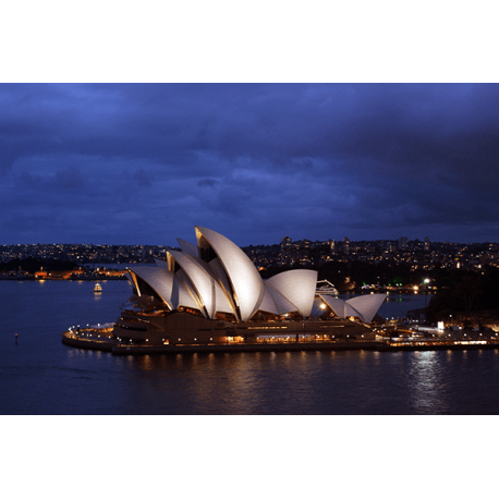 Obraz na płótnie Opera w Sydney nocą