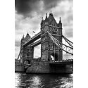 Czarno biały Tower Bridge