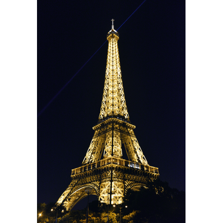 Obraz na płótnie Oświetlona Wieża Eiffla