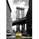 Obraz na płótnie Żółte Taxi - Brooklyn Bridge