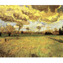 Reprodukcje obrazów Paintings Landscape Under a Stormy Sky - Vincent van Gogh