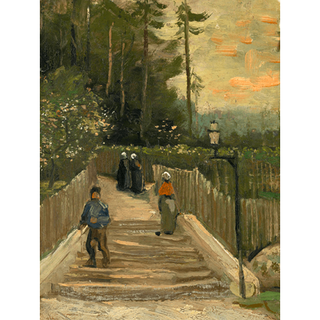 Reprodukcje obrazów Vincent van Gogh Path in Montmartre
