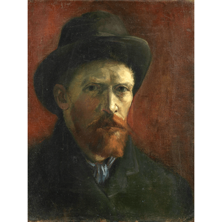Reprodukcje obrazów Vincent van Gogh Self-Portrait with Felt Hat