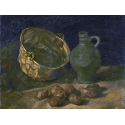 Reprodukcje obrazów Still Life with Brass Cauldron and Jug - Vincent van Gogh