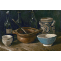 Reprodukcje obrazów Still Life with Earthenware and Bottles - Vincent van Gogh