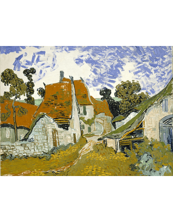 Reprodukcje obrazów Street in Auvers sur Oise - Vincent van Gogh