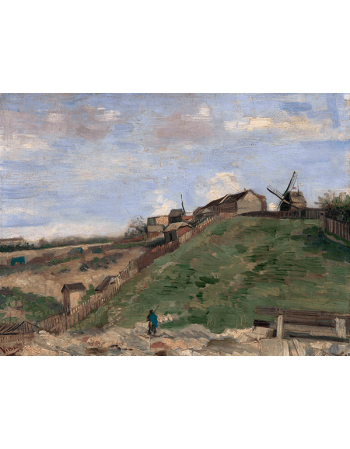Reprodukcje obrazów The Hill of Montmartre with Stone Quarry - Vincent van Gogh
