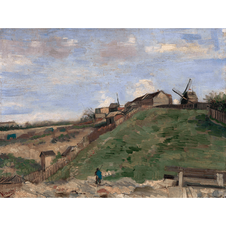 Reprodukcje obrazów Vincent van Gogh The Hill of Montmartre with Stone Quarry