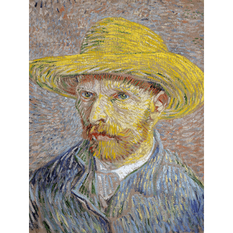Reprodukcje obrazów Vincent van Gogh Self Portrait with Straw Hat