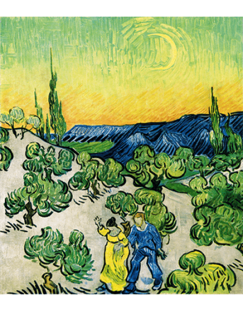 Reprodukcje obrazów Vincent van Gogh Walk in the moonlight