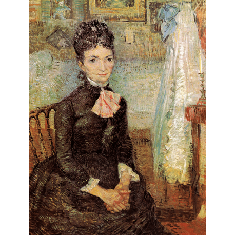 Reprodukcje obrazów Vincent van Gogh Woman sitting by a cradle