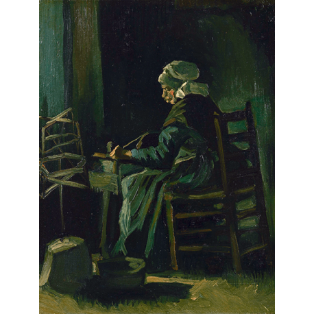 Reprodukcje obrazów Vincent van Gogh Woman Winding Yarn