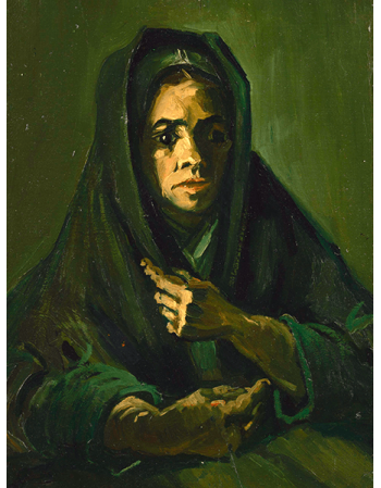 Reprodukcje obrazów Vincent van Gogh Woman with a Mourning Shawl