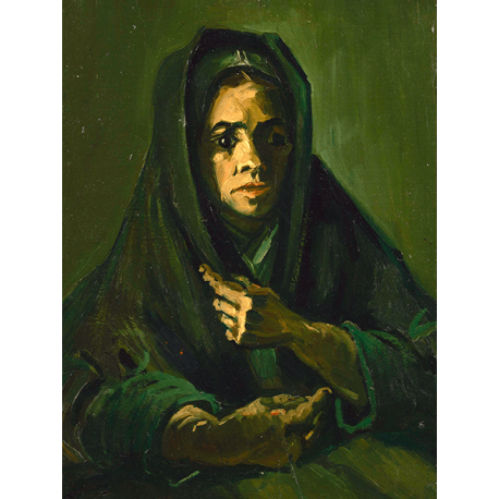 Reprodukcje obrazów Vincent van Gogh Woman with a Mourning Shawl