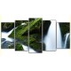 Obraz na płótnie poliptyk Wodospad w górach
