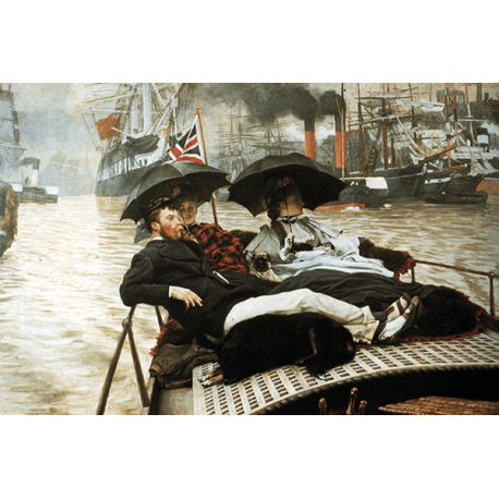 Reprodukcje obrazów James Tissot The Thames